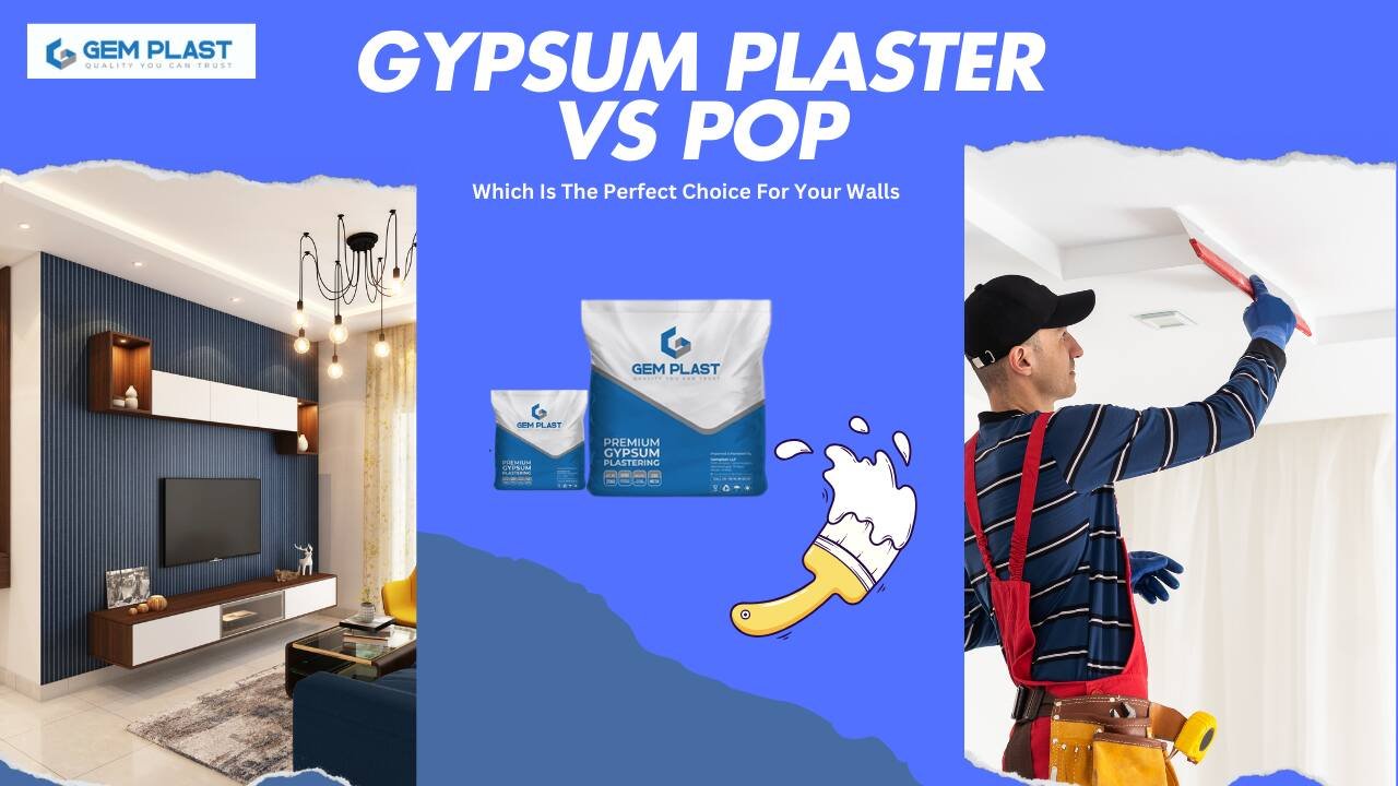 gypsum plaster or POP