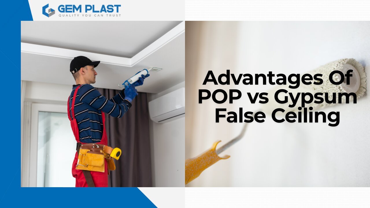 Gypsum plaster vs pop