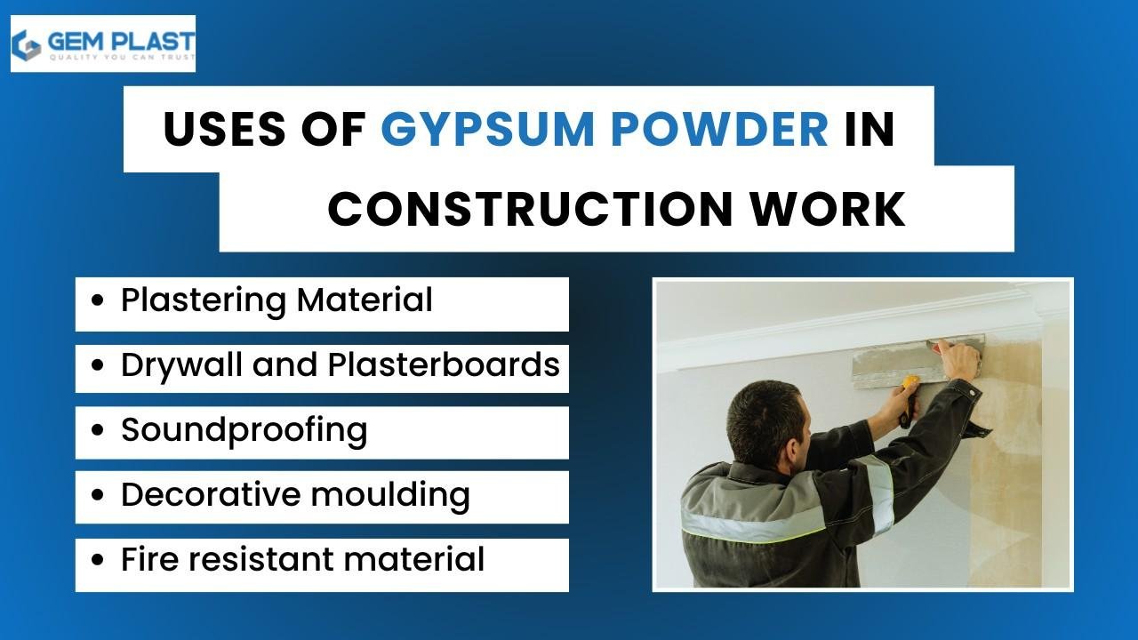 Gypsum powder uses