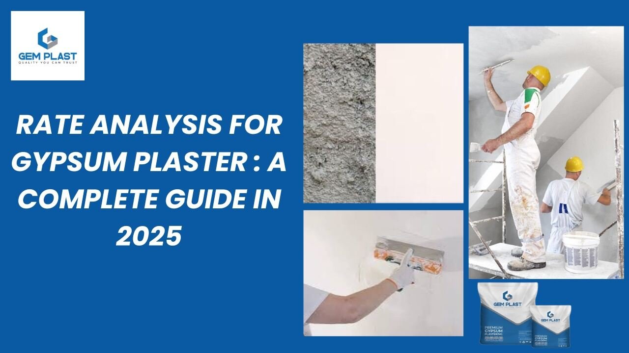 Rate analysis for gypsum plaster Rate analysis for gypsum plaster