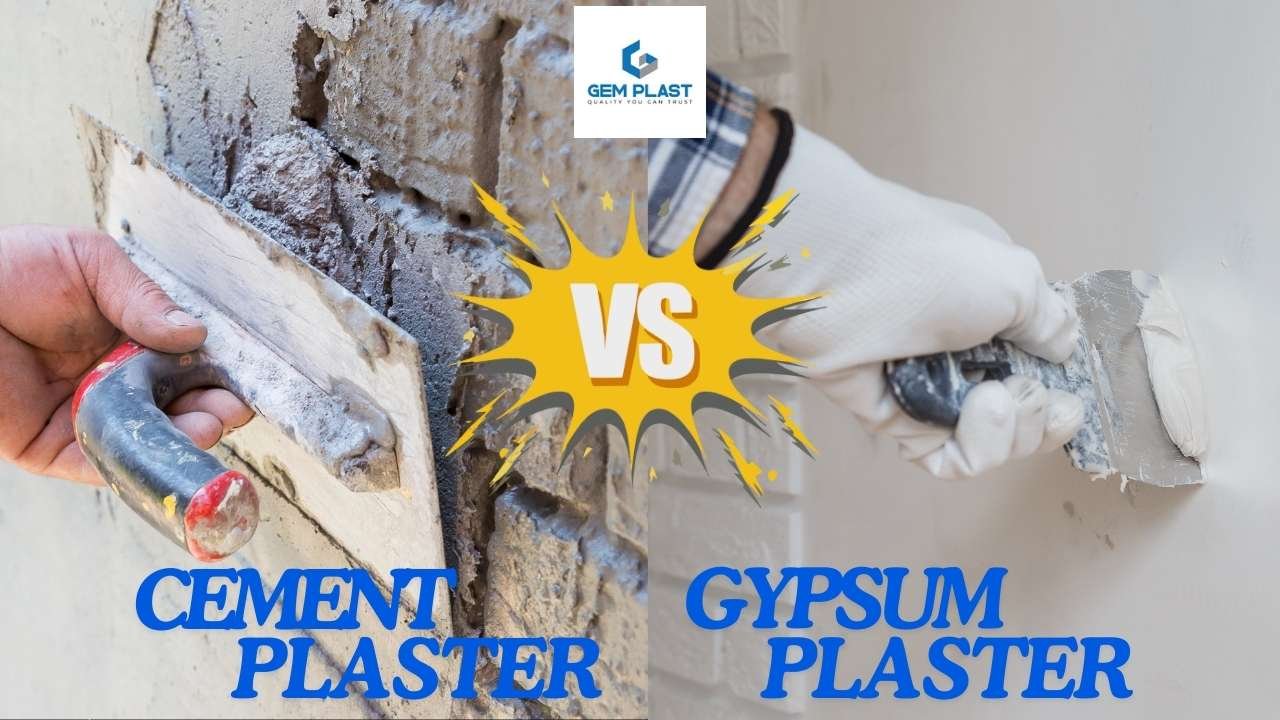 CEMENT PLASTER Gypsum based plaster vs cement plaster