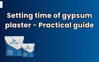 setting time of gypsum plaster