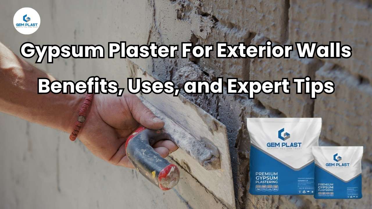 gypsum plaster for exterior walls