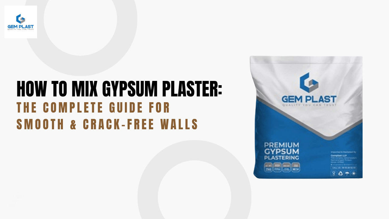 how to mix gypsum plaster