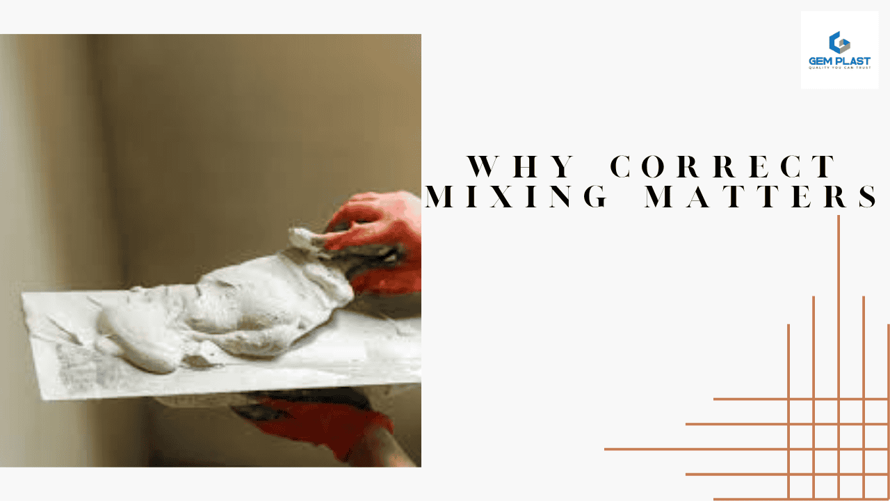 how to mix gypsum plaster