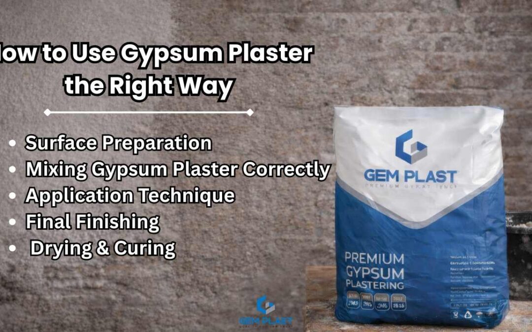 how to use gypsum plaster