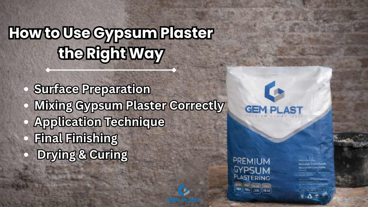 How to Use Gypsum Plaster