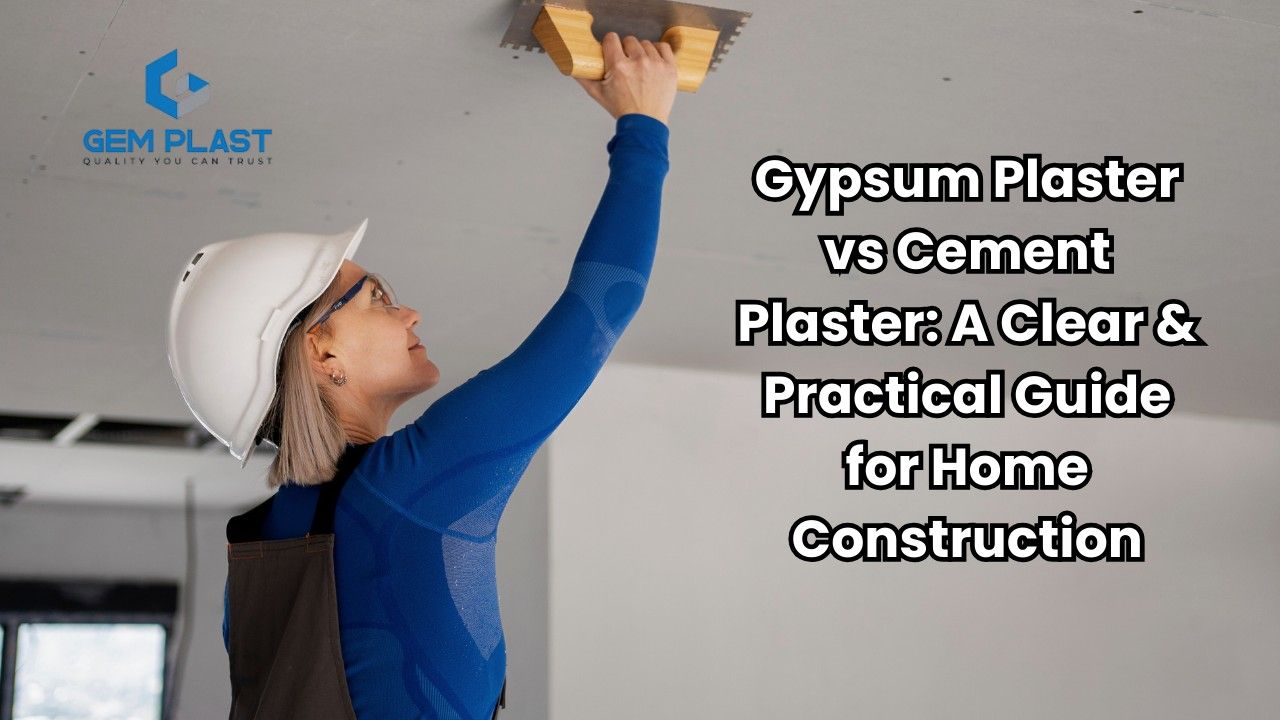 gypsum plaster vs cement plaster